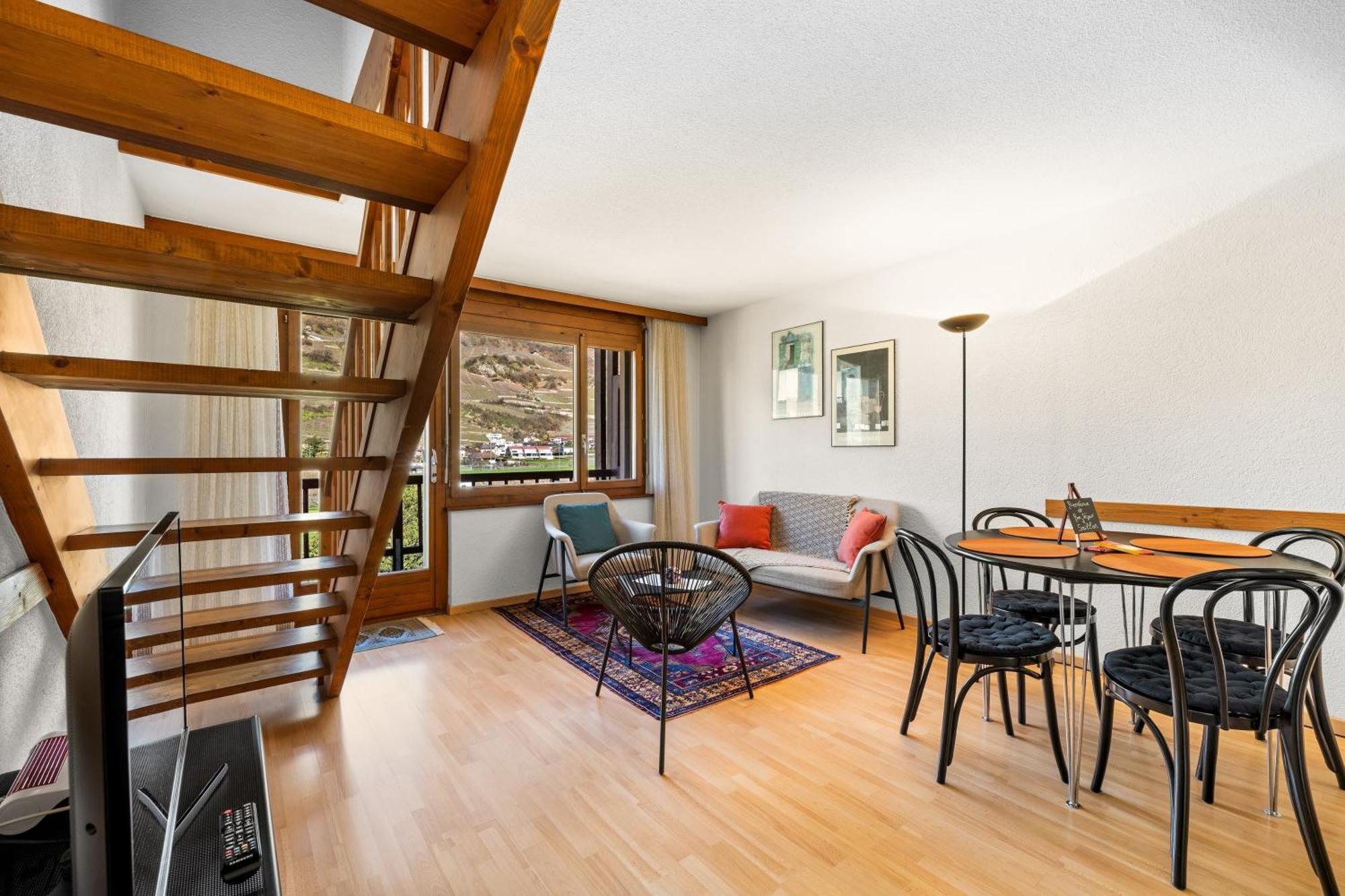 Duplex Cosy Aux Bains De Saillon Apartment Exterior foto